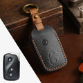 Carsine Lexus Rx270 Es240 Lx570 Leather Car Key Cover 3 Button Black / 3 Button