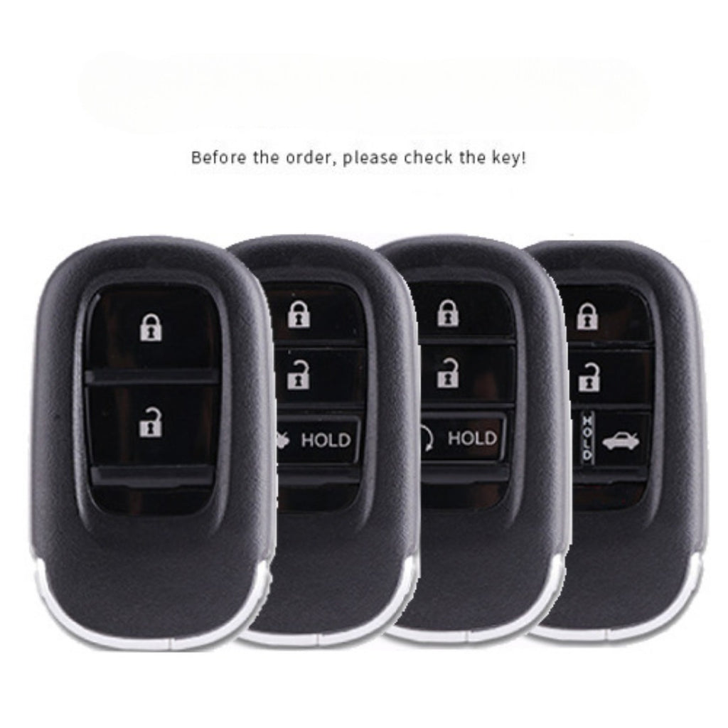 Étui en cuir pour clé de voiture Honda Civic (2, 3 ou 4 boutons)