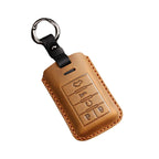 Carsine Cadillac Leather Car Key Cover 4,5 Button Black / 5 Button