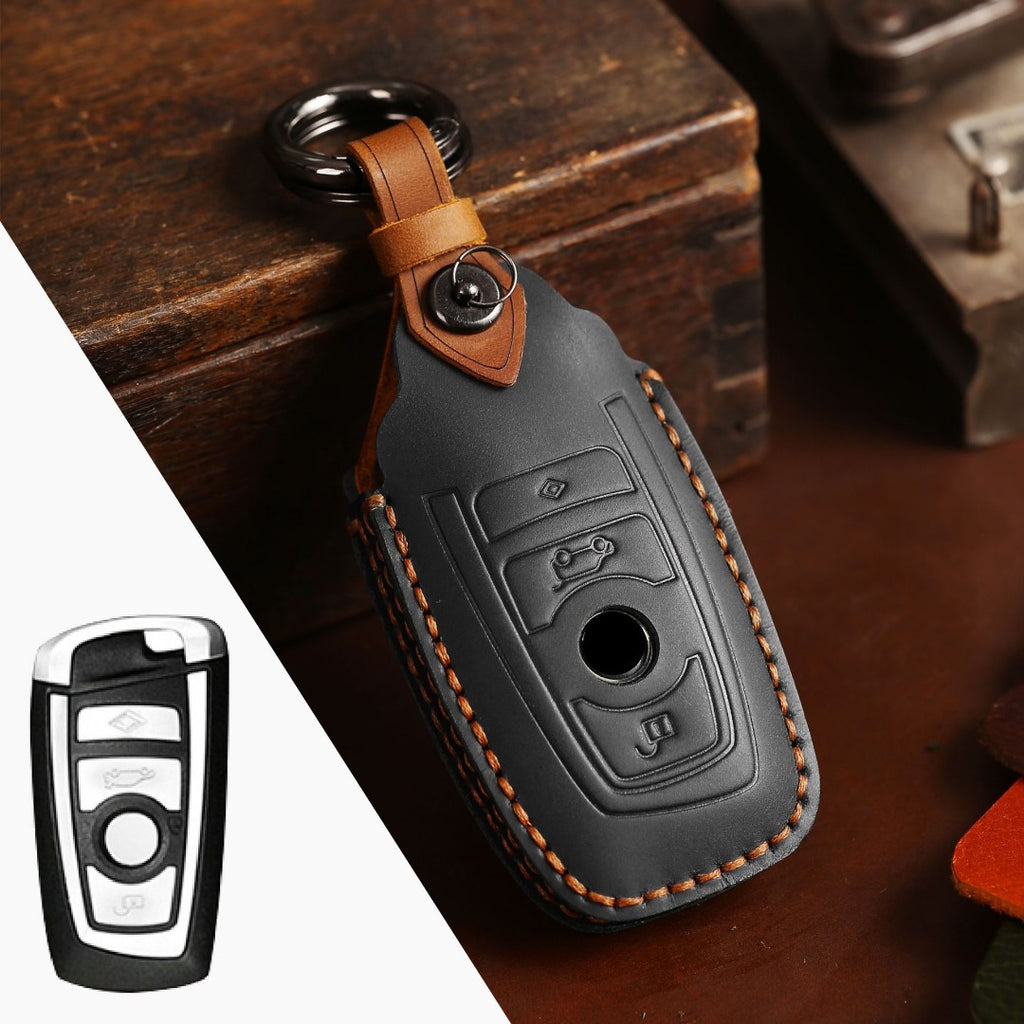 BMW Leather Car Key Cover 2,3 Button