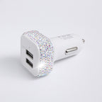 Chargeur de voiture strass double USB
