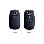 Étui en cuir pour clé de voiture Toyota Yaris 2 ou 3 boutons
