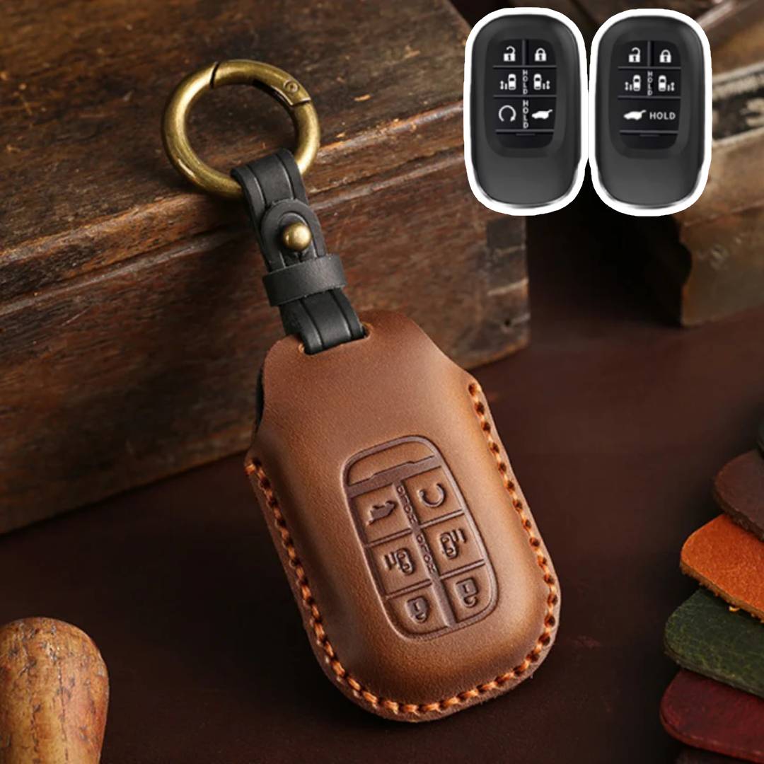 Honda Odyssey Elysion Leather Car Key Cover 5,6 Button