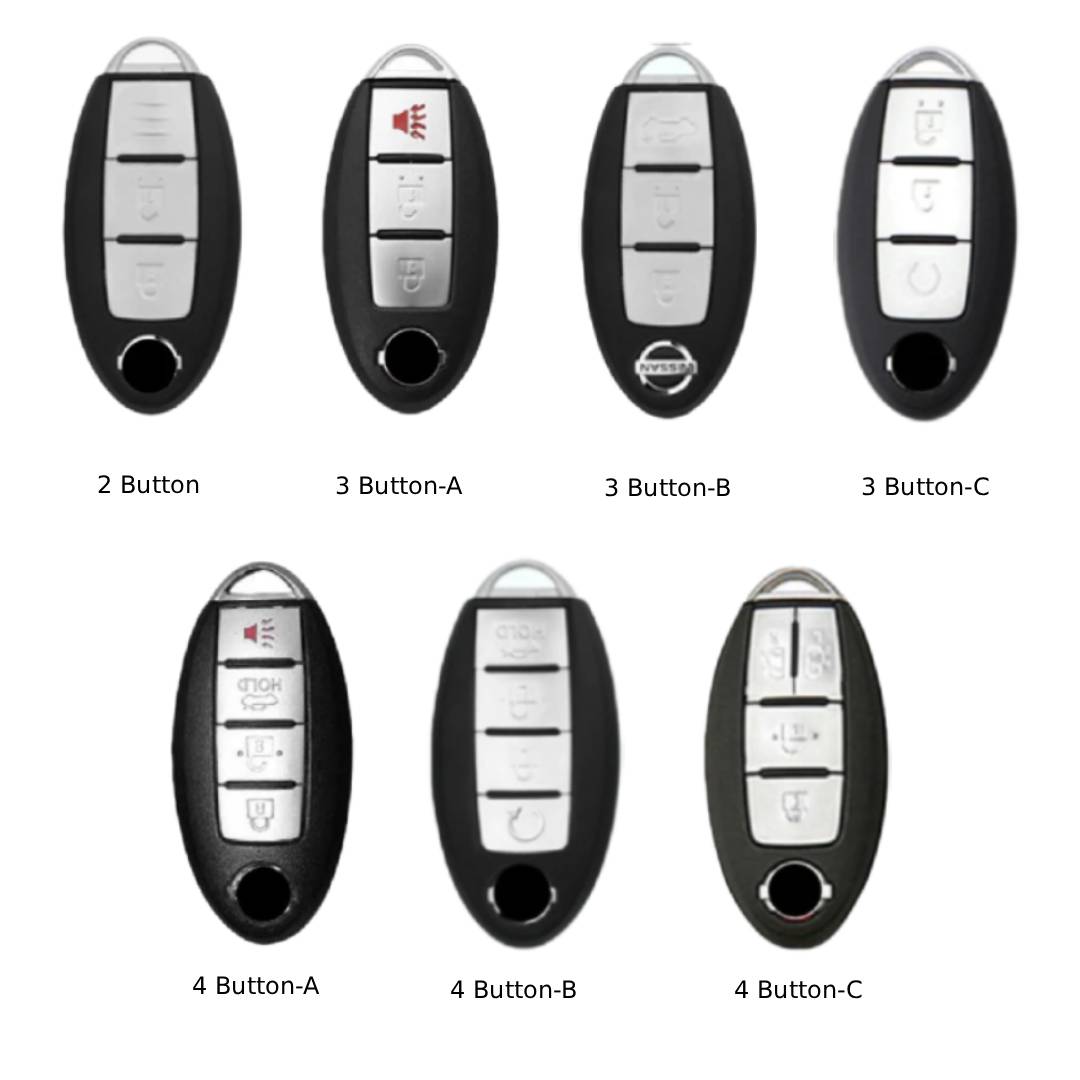 Nissan X-Trail Qashqai Tiida Teana Sylphy Leather Car Key Cover 2,3,4 Button