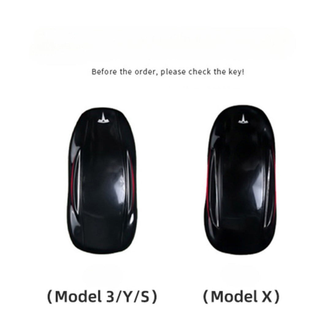 Tesla Leder-Autoschlüsselhülle