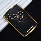 Carsine Renault Car Key Case Golden Edge Black / Key case