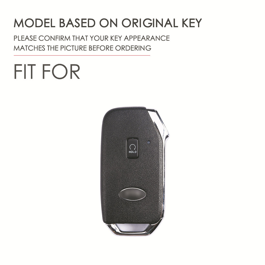 Carsine Kia Sorento Leather Car Key Cover Black
