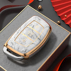 Carsine Hyundai Car Key Case Gold Inlaid With Jade Grey / Key case