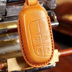 Jeep Leather Car Key Cover 4 Button