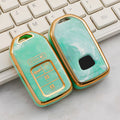 Carsine Honda Pilot Passport Car Key Case Gold Inlaid With Jade Green / Key case