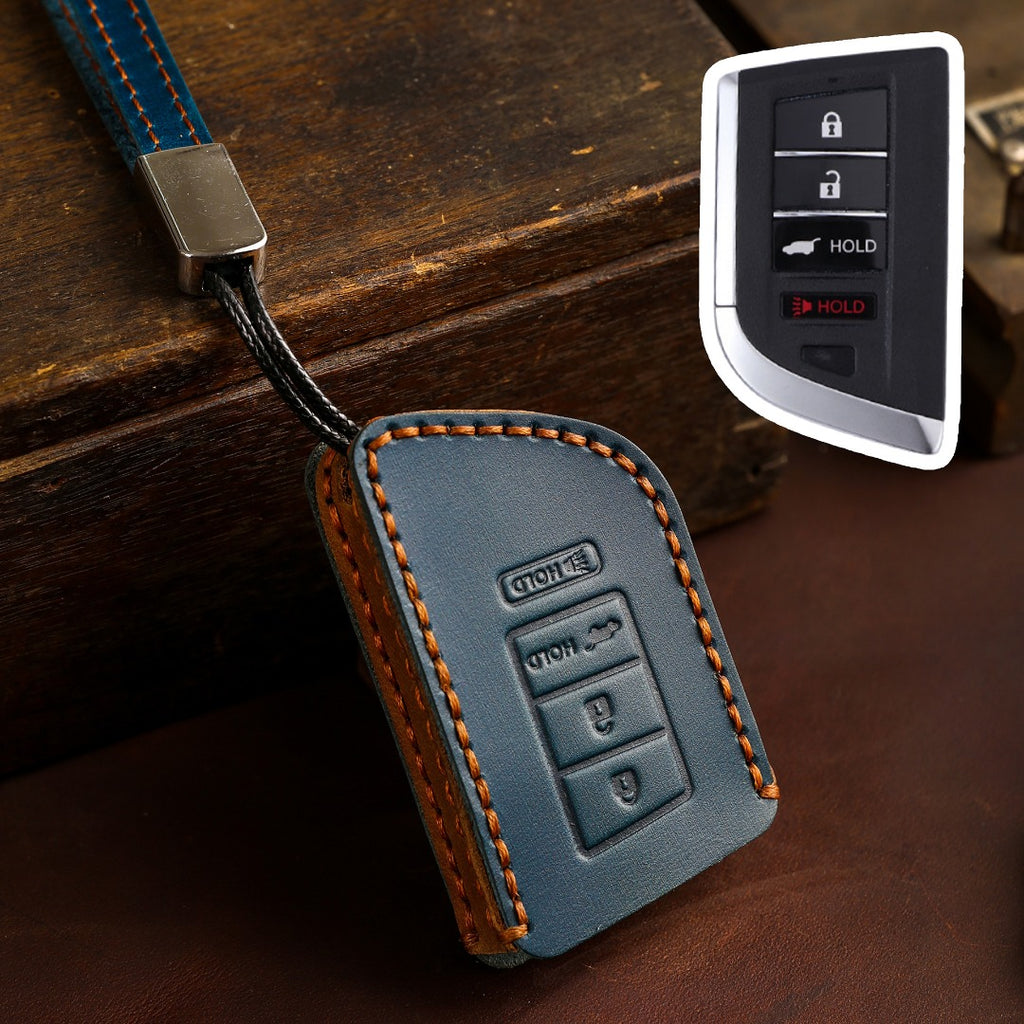 Autoschlüsselhülle aus Leder für Acura RLX, MDX, CDX, TLX-L und NSX