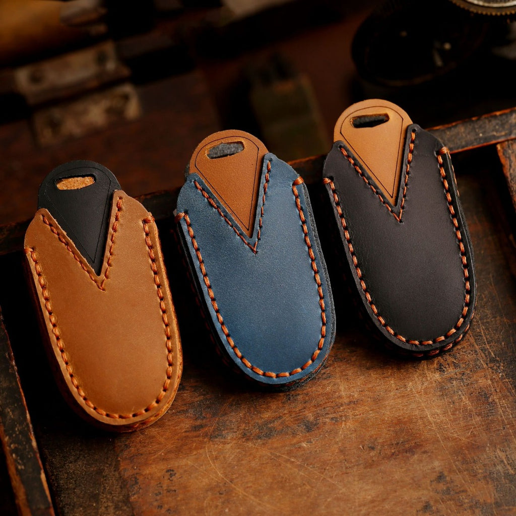 Tesla Leder-Autoschlüsselhülle