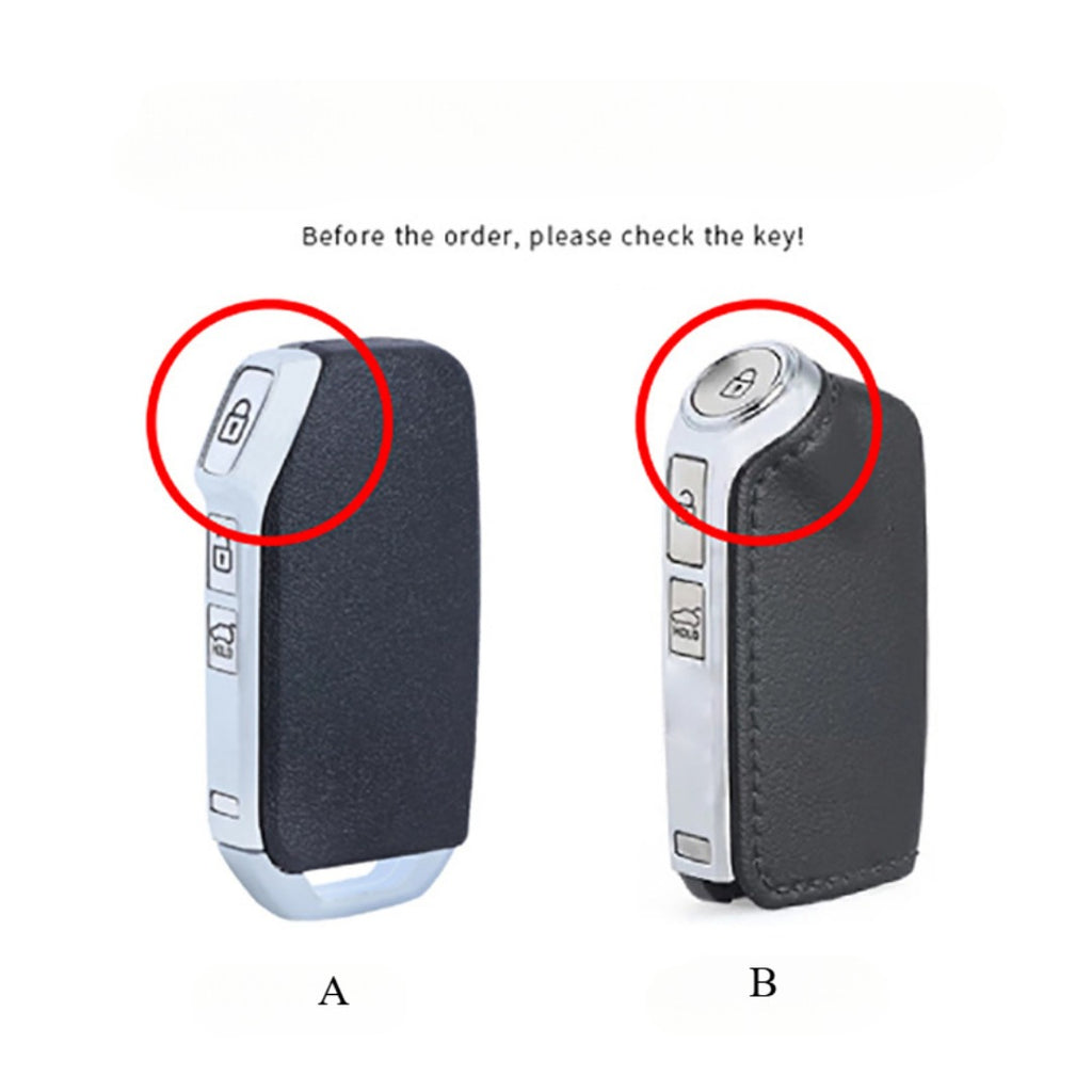Étui de clé de voiture en cuir pour Kia K5 K3