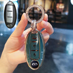 Carsine Infiniti Car Key Case Golden Edge C / Grey / Key case + O chain