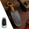 Carsine Hyundai STARIA SONATA Leather Car Key Cover 3,4,5,7 Button Black / 3 Button