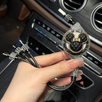 Mickey Rhinestone Car Retractable Charging Data Cable