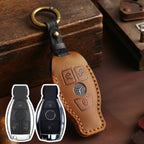 Mercedes Benz Leather Car Key Cover 2,3 Button