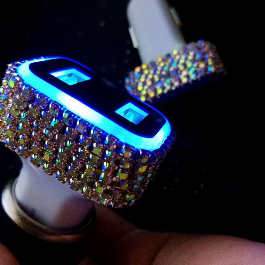 Chargeur de voiture strass double USB