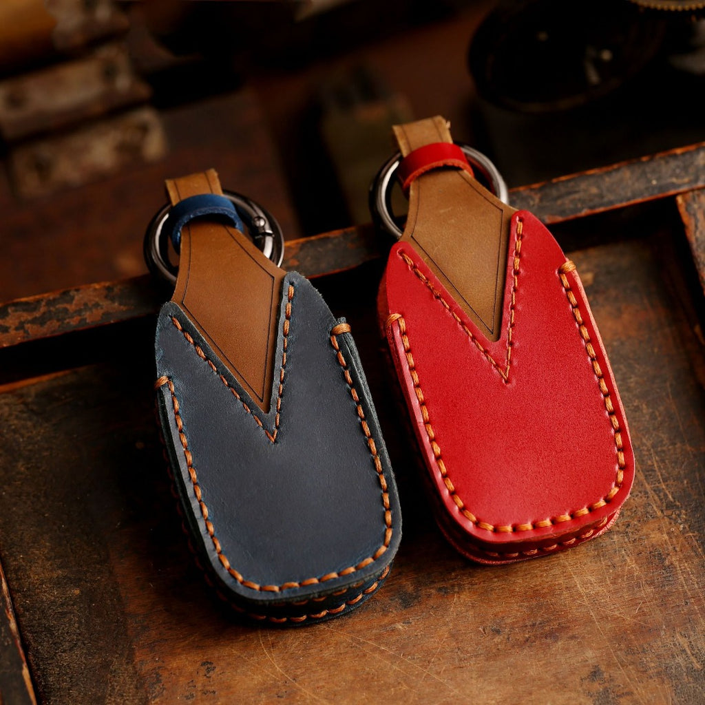 Carsine Subaru Leather Car Key Cover 3,4 Button Black / 3 Button