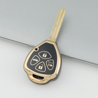 Carsine Toyota Car Key Case Golden Edge Black / Key case