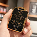 Carsine Chevrolet GMC Yukon Car Key Case Golden Edge Black