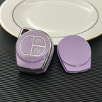 Carsine Suzuki Car Key Case Golden Edge Silver purple